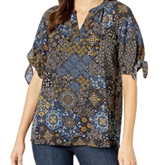 Michael Kors Tie Sleeve Top - Picture 4 of 5